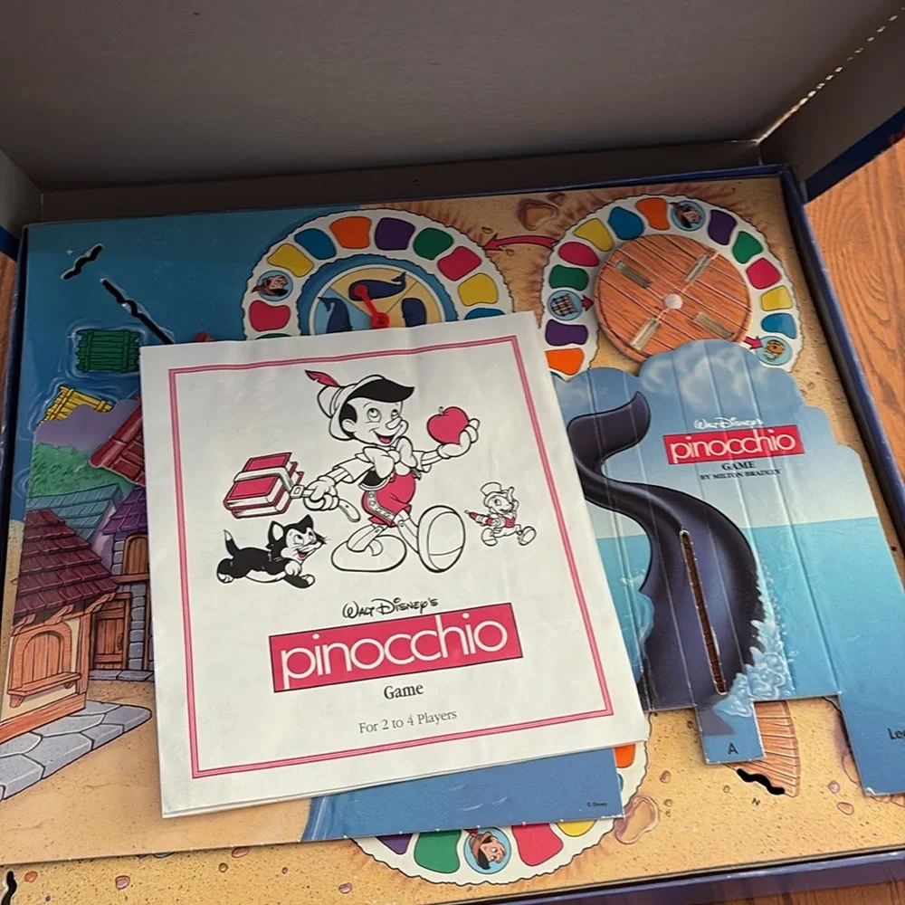 1993 Walt Disney’s Pinocchio Board Game Milton Bradley MB Complete 3D Gameboard - Picture 2 of 5